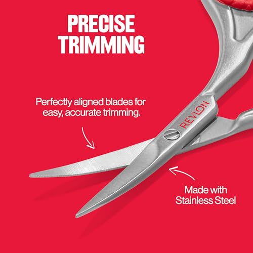 Revlon Curved Blade Cuticle Scissors – Precision Stainless Steel Trimmer