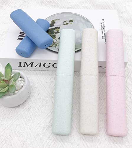 SietDESEO 4-Pack Portable Toothbrush Travel Case Set