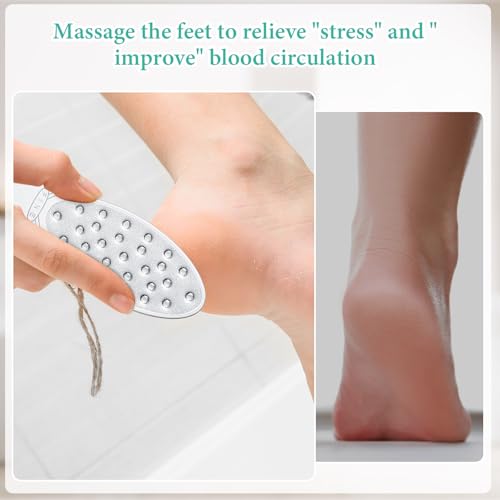 Jutom 4-Piece Stainless Steel Foot File - Double-Sided Callus Remover