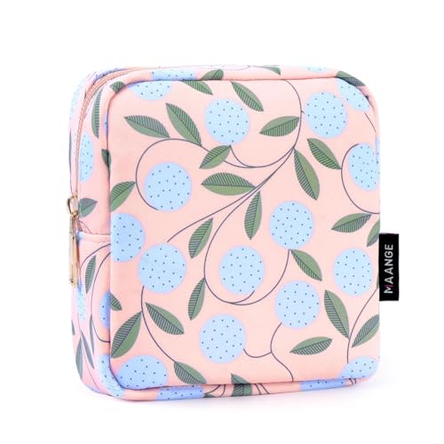 MAANGE Portable Makeup Bag for Purse - Cute Mini Organizer with Pockets