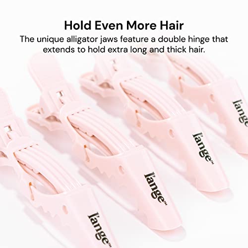 L’ange Alligator Hair Clips - Double-Hinged, Non-Slip Grip, 4-Pack