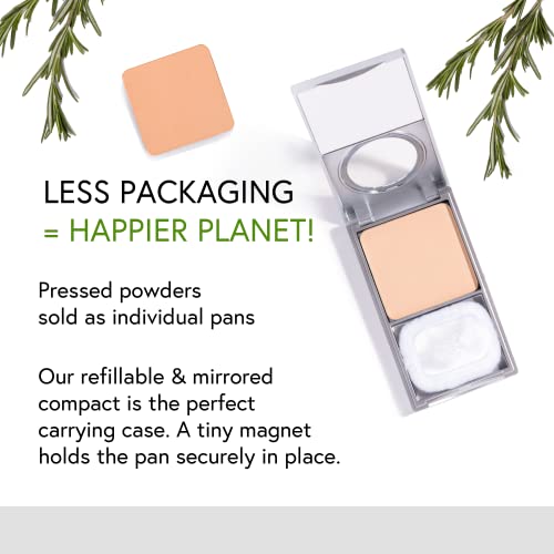 Honeybee Gardens Refillable Mineral Powder Foundation Compact - Organic, Travel-Friendly