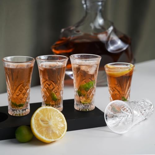 BCnmviku 4-Pack Heavy Base Shot Glasses 65ML for Tequila & More