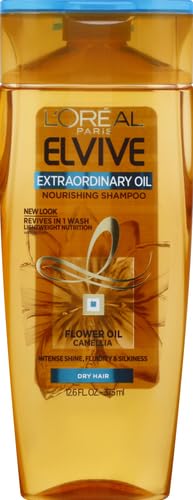 L’Oréal Paris Extraordinary Oil Shampoo 12.6 oz – Lotus, Chamomile, Rose & Flower Oils