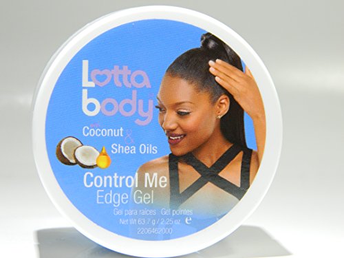 Lottabody Control Me Edge Gel with Coconut Shea Oils, 2.25 oz (Pack of 2)