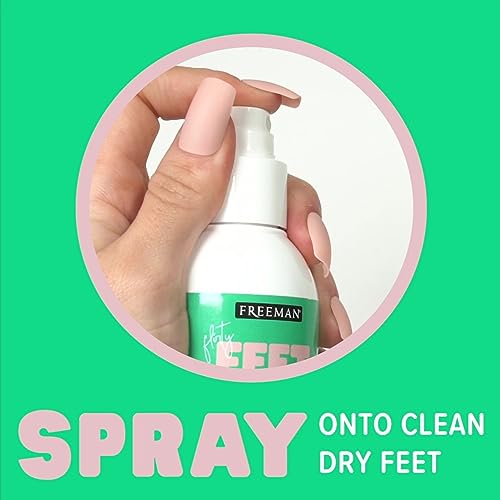 Freeman Flirty Feet Coconut & Aloe Instant Foot Peeling Spray - 4 fl. oz. (Pack of 2)
