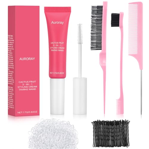 Auroray 3-in-1 Hair Styling Cream & Flyaway Stick Set