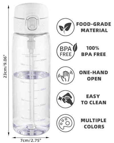 OLDLEY 20oz BPA-Free Tritan Water Bottle with Handle - Leakproof