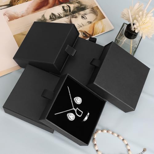 5 Pack Cardboard Jewelry Gift Boxes for Necklaces, Rings & Earrings