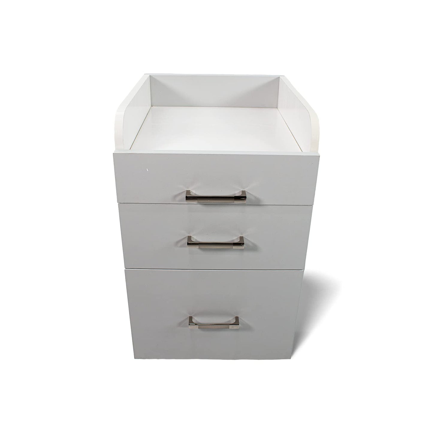 Milan Pedicure Trolley Pedi Rolling Cart Nail Salon Spa Storage Drawer, White/Ash Grey