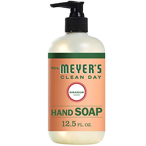 Mrs. Meyer’s Geranium Liquid Hand Soap 12.5 oz Pack of 2 - Uplifting Scent