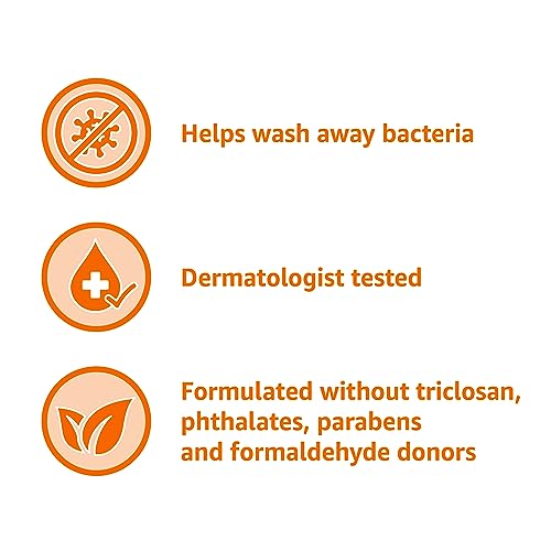 Amazon Basics Milk & Honey Liquid Hand Soap Refill, 50 Fl Oz Pack of 4, Triclosan-Free & pH Balanced