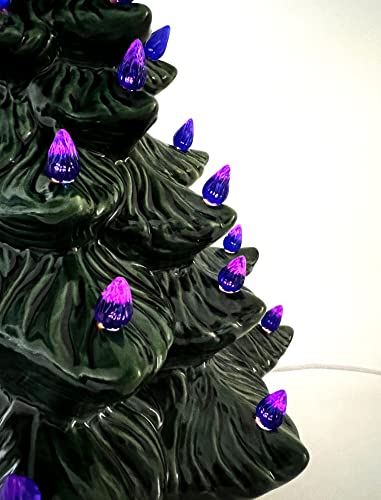 Medium Twist-Style Ceramic Tree Light Ornaments (144 Pack) - Blue