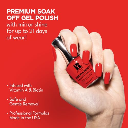 RC Red Carpet Manicure F&P LED Gel Nail Color - Red-Y To Party