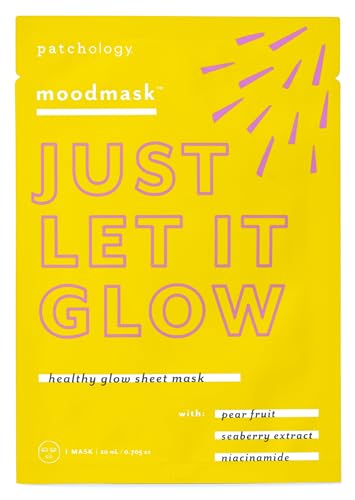 Patchology Let It Glow Hydrating Facial Sheet Mask - 1 Pack