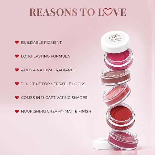 Just Herbs 3-in-1 Creamy Matte Lip & Cheek Tint - Peachy Coral