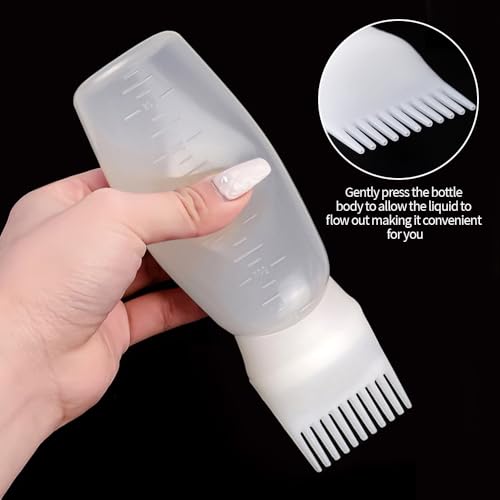 Ella & Sara 3-Pack Hair Oil Applicator Bottles for Dye & Treatments