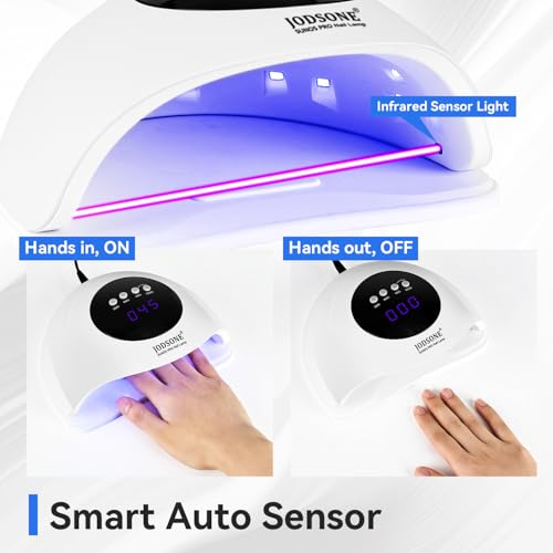 JODSONE UV LED Nail Lamp with Auto Sensor & 4 Timer Settings