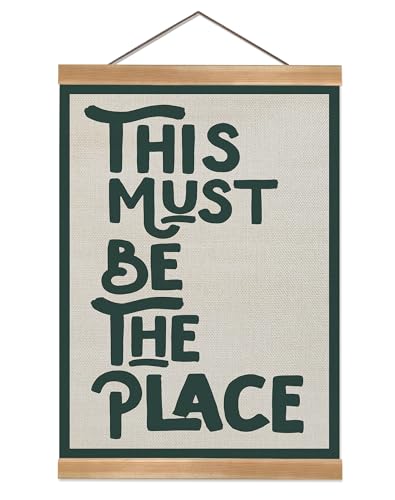 Inspiring Wall Art Poster with Frame - Green Vintage Canvas 12x16
