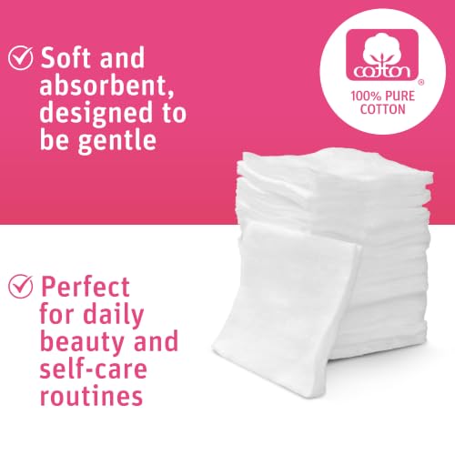 Simply Soft Premium Cotton Pads - 100% Natural, Hypoallergenic, 330 Count
