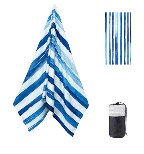Oversized Microfiber Beach Towel - Quick Dry 36x72 in