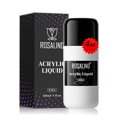 ROSALIND Clear Acrylic Monomer Liquid 4oz - Easy DIY Nail Art