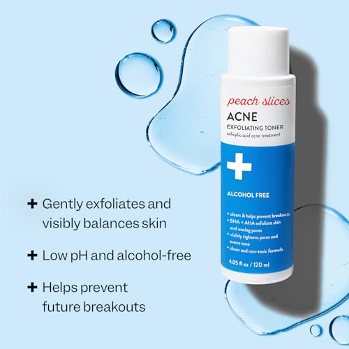 Peach Slices Acne Exfoliating Toner - 2% Salicylic Acid, 4.05 oz