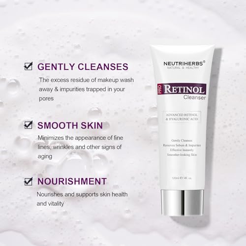 Neutriherbs PRO Retinol Face Wash - Anti-Aging Facial Cleanser (4 fl. oz.)