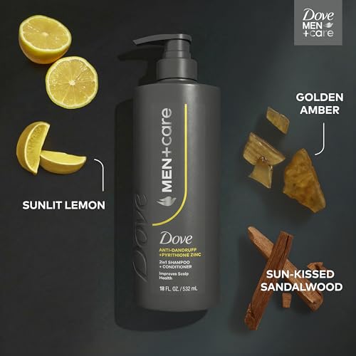 Dove Men Anti-Dandruff 2-in-1 Shampoo & Conditioner 18oz - Flake-Free Hair Care