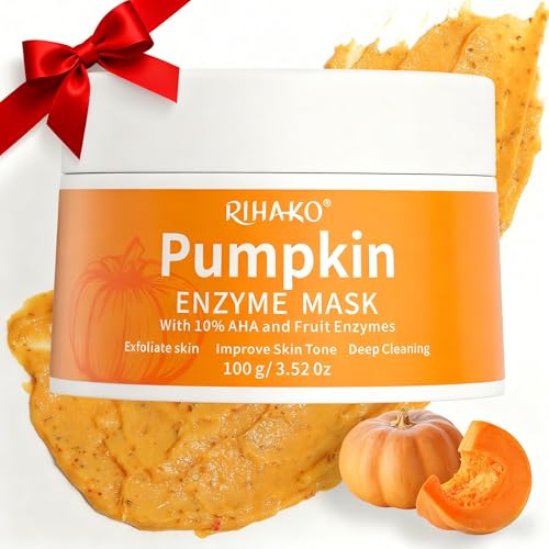RIHAKO Pumpkin Enzyme Exfoliating Face Mask for Brightening Skin