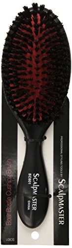 Scalpmaster Professional Boar Bristle Cushion Hair Brush for Styling