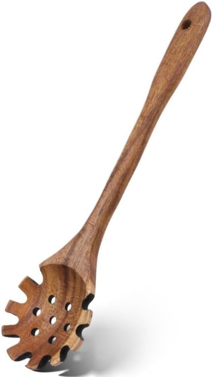 Wooden Long Handle Spoon - Large Kitchen Utensil for Non-Stick Pots & Pans | Perfect for Cooking & Serving