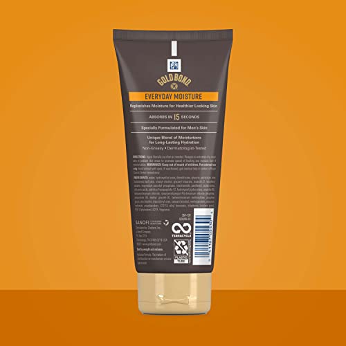 Gold Bond Men's Essentials Everyday Moisture Cream - 6.5 oz (Pack of 2)