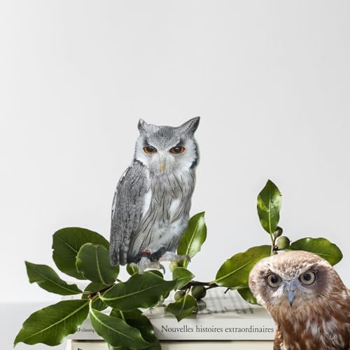 3D Realistic Owl Sticker Set - 20x20cm & 20x30cm Waterproof Vinyl Decals