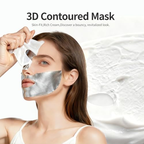 MATERN'ELLA 3D Carnosine & Pro-Xylane Anti-Aging Cream Face Mask, 10 Pack