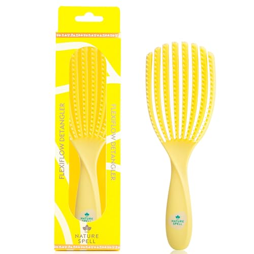 Nature Spell FlexiFlow Detangling Hair Brush - Yellow