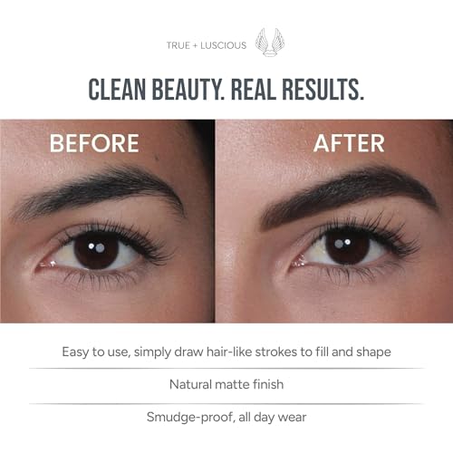 True + Luscious Brow Definer Pencil - Pomade-Powder Duo, Taupe