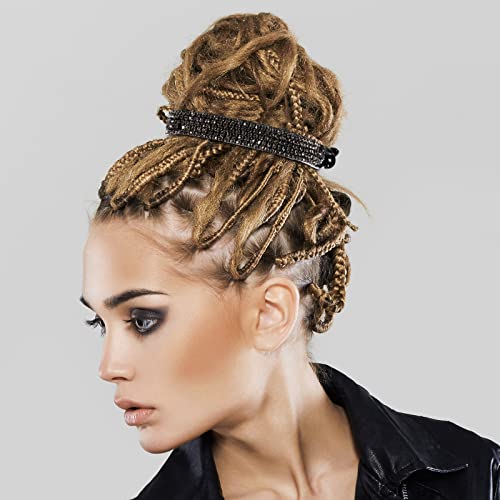 Dilunave Rhinestone Hair Clips 4 Pack - Elegant Bun & Hair Accessory
