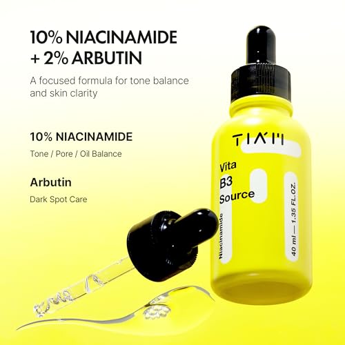 TIA'M Vita B3 Source Serum, 10% Niacinamide & 2% Arbutin Brightening Face