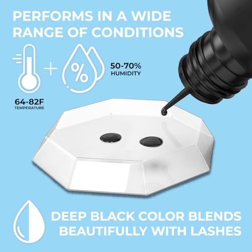 Lady Black Eyelash Extension Glue 5ml - Fast Drying, Strong Retention, Professional Lash Adhesive
