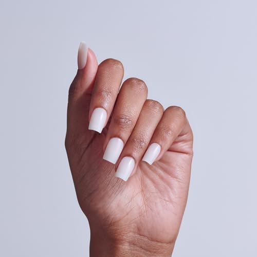 Kiss Professional Press On Nails - Short Square White, 140 Nails & Glue