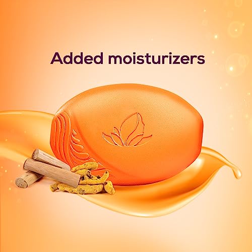 Santoor Sandal & Turmeric Soap - 4 Pack (125g Each)