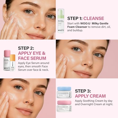 WOO:U Hydrating PDRN Serum with Collagen - Anti-Aging Face Serum