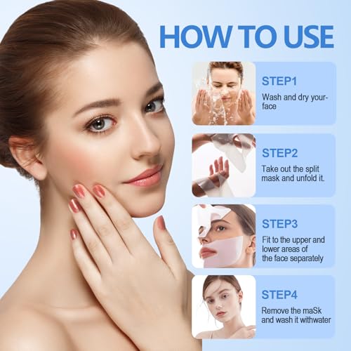 Collagen Facial Masks Set - 5 Hydrating Sheet Masks for All Skin Types