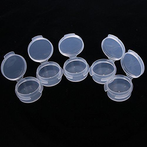 50 Pcs 5g Clear Plastic Cosmetic Jars with Snap Lids for Travel Samples