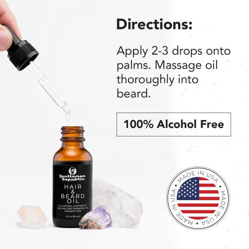 Gentlemen Republic Beard & Hair Oil - Nourishing Non-Greasy Formula