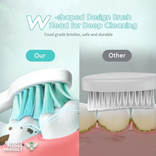 Replacement Toothbrush Heads for Waterpik Sonic Fusion 2.0 - 5 Pack