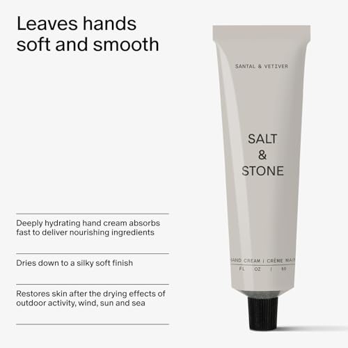 Salt & Stone Hand Cream - Santal & Vetiver, 2 fl oz, Unisex