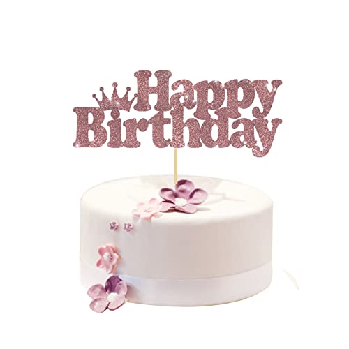 Rose Gold 55th Birthday Sash and Rhinestone Tiara Set