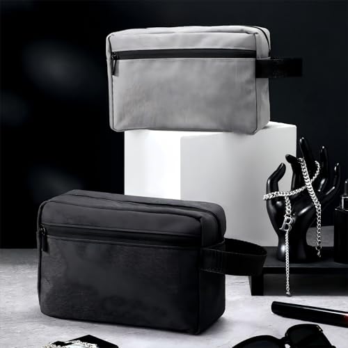 Reginary Dark Color Minimalist Toiletry Bags - 4 Pcs Water Resistant
